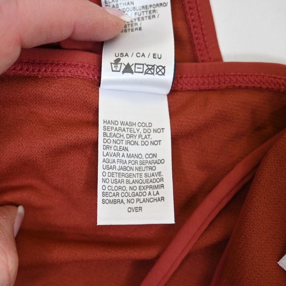 VYB Womens XL Cinched Two-Piece Bikini in Magic Hour Rust Brown NEW - Picture 9 of 10